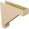 Ekena Millwork 9"W x 36"D x 36"H Thin Burlington Rough Cedar Woodgrain TimberThane Corbel, Primed Tan CORUR09X36X36BURRCPR - alternate 5